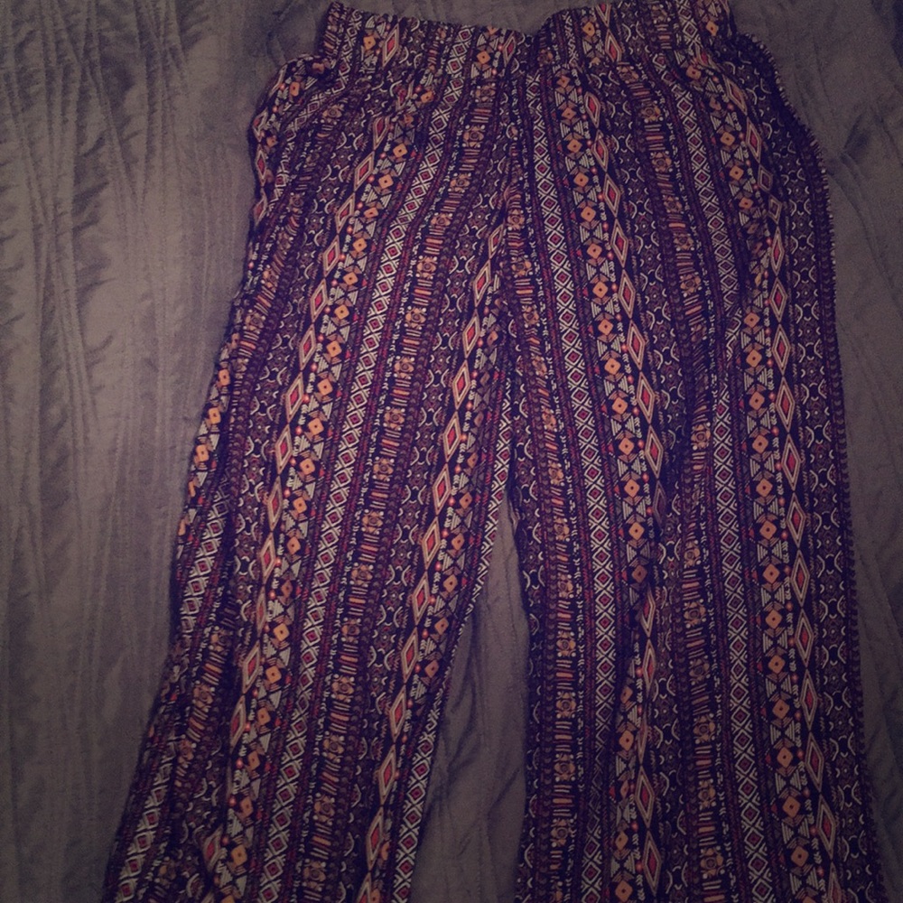 Comfy, Tribal-Pattern Fabric Pants